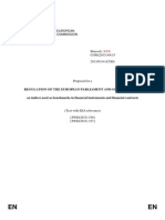 Propuesta de Ley de La Comisión Europea para La Regulación Del EURIBOR y Del LIBOR Proposed European Commission Act To Regulate The EURIBOR and LIBOR