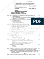 Micro-Controller and Interfacing Exam Paper