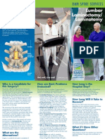 Lumbar Laminectomy Brochure