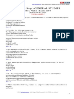 Answer Keys General Studies Upsc Prelims 2009