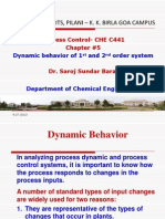 Bits, Pilani - K. K. Birla Goa Campus: Process Control-CHE C441 Chapter #5