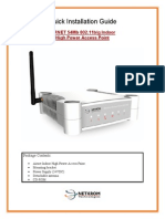 AIRNET 54Mb Indoor High Power AP Quick Configuration Guide