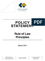 Policy Statement Rule of Law