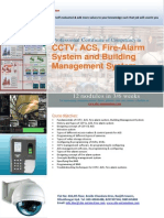 CCTV-Professional Certificate of Competency in CCTV, ACS, Firealarm System & Building Management System