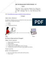 Middleware Technologies BE Notes by Sangu