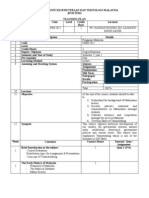 Teaching Plan (Pengajian Malaysia)