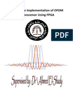 Hardware Implemntation of OFDM Transimiter and Receeiver Using FPGA