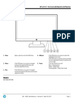 Quickspecs: HP Lv1911 18.5-Inch Led Backlit LCD Monitor