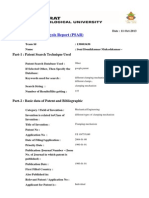 Patent Search & Analysis Report (PSAR)