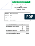 Project Management: The Association of Business Executives QCF