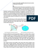 Fig.1.23 The Generation of Involute Profile On Right Side Fig.1.24 The Generation of Involute Profile On Left Side