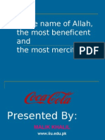 Project On Coca Cola Pakistan