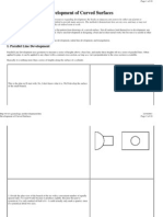 Development of Curved Surfaces: I. Parallel Line Development