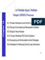 Control of Multiple-Input, Multiple-Output (MIMO) Processes