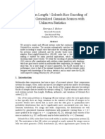 Adaptive Run-Length / Golomb-Rice Encoding of Quantized Generalized Gaussian Sources With Unknown Statistics