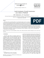 Anaerobic Ponds Treatment of Starch Wastewater Case Study in Thailand