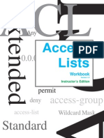 Access List Solution Access Lists Workbook Teachers Edition