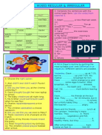 Past Simple Mixed Regular Irregular Verbs