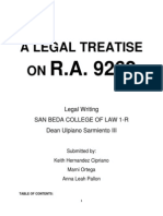 Legal Treatise Ra 9262