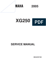 Yamaha XG 250 '05 - Service Manual