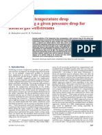 Prediction of Temperature Drop Accompanying A Given Pressure Drop For Natural Gas Wellstreams