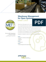 Manh Met Warehouse Management Open System Training en Us