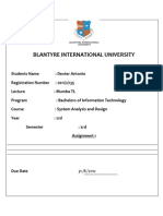 Systems Analysis and Design Assignment