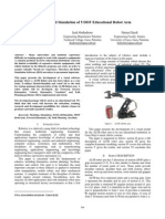 Modeling and Simulation of 5 DOF Educational Robot Arm