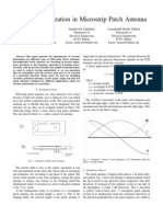 Circular Polarization in Microstrip Patch Antenna