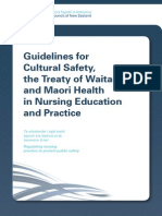 Guidelines For Cultural Safety, The Treaty of Waitangi, and Maori Health in Nursing Education and Practice