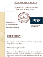 High Strength Concrete Using Chemical Admixture