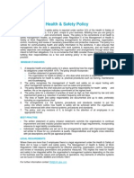 Health & Safety Policy QEB Standards 13