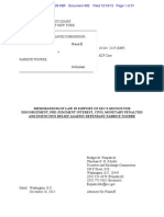 SEC V Tourre Memorandum of Law December 16 2013