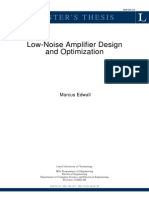 Low-Noise Amplifier Design and Optimization: Master'S Thesis