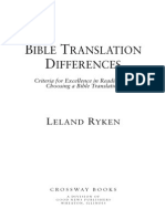 Bible Translation Differences