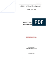 Rate Analysis Manual For Rural Roads