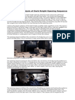 Media - Dark Knight Opening Textual Analysis