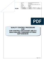 Gap Control For Socket Weld Back Welded Threaded Fittings