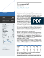 Samsung C&T: Growth Back On Track