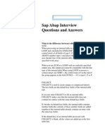 Sap Abap Interview Questions and Answers