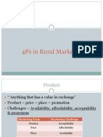 4 Ps - Rural Marketing