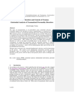 Personality Disorders and Genesis of Trauma Existential Analysis of Traumatized Personality Disorders (Alfried Längle) 