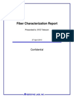 Fiber Characterization Report