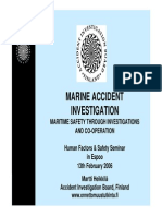 Marine Accident Investigation