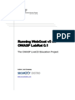 OWASP - Running WebGoat in LabRat