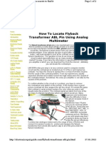 Flyback Transformer ABL Pin