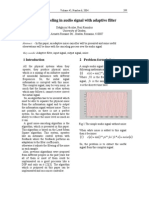 Noise Canceling in Audio Signal With Adaptive Filter: 2 Problem Formulation