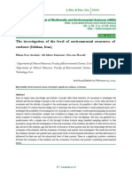 The Investigation of The Level of Environmental Awareness of Students (Isfahan, Iran)