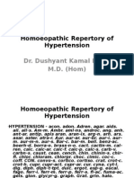 Homoeopathic Repertory of Hypertension 