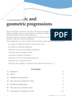 Arithmetic and Geometric Progressions